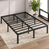 14 Inch Elias Metal Platform Bed Frame, Steel Support, No Box Spring Needed, Easy Assembly, Full