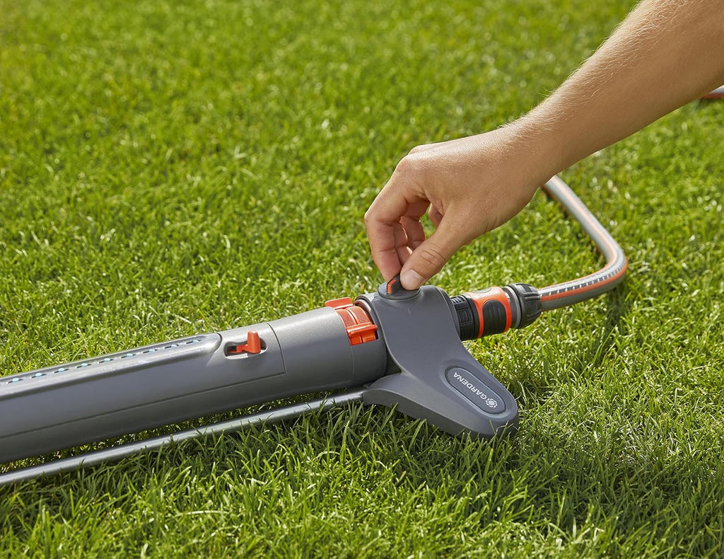 AquaZoom S Rectangular oscillating Sprinkler: Sprinkler for Watering Areas of 9-150 m2, Range 3-15 m, Spread 3-10 m