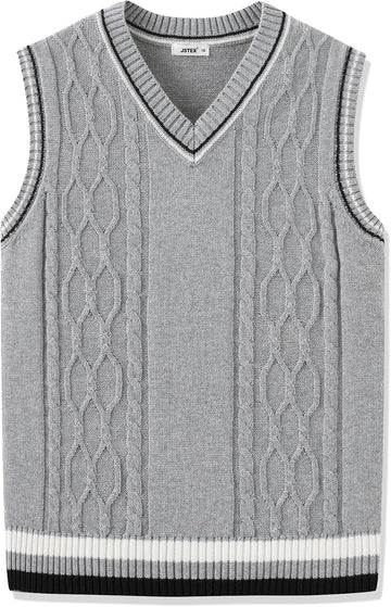 Boys Sweater Vest Cotton Kids Uniform Vest Sleeveless Knit Pullover