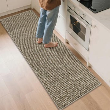 Kitchen Runner Rugs 24"x72", Kitchen Mats for Floor, Light Beige