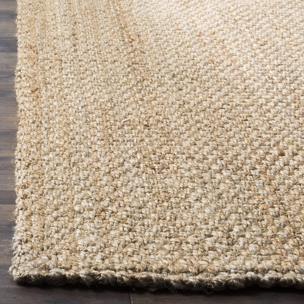 Area Rug 9x12 - Natural Fiber - Large - Natural Brown, Handmade Jute, Basketweave Design