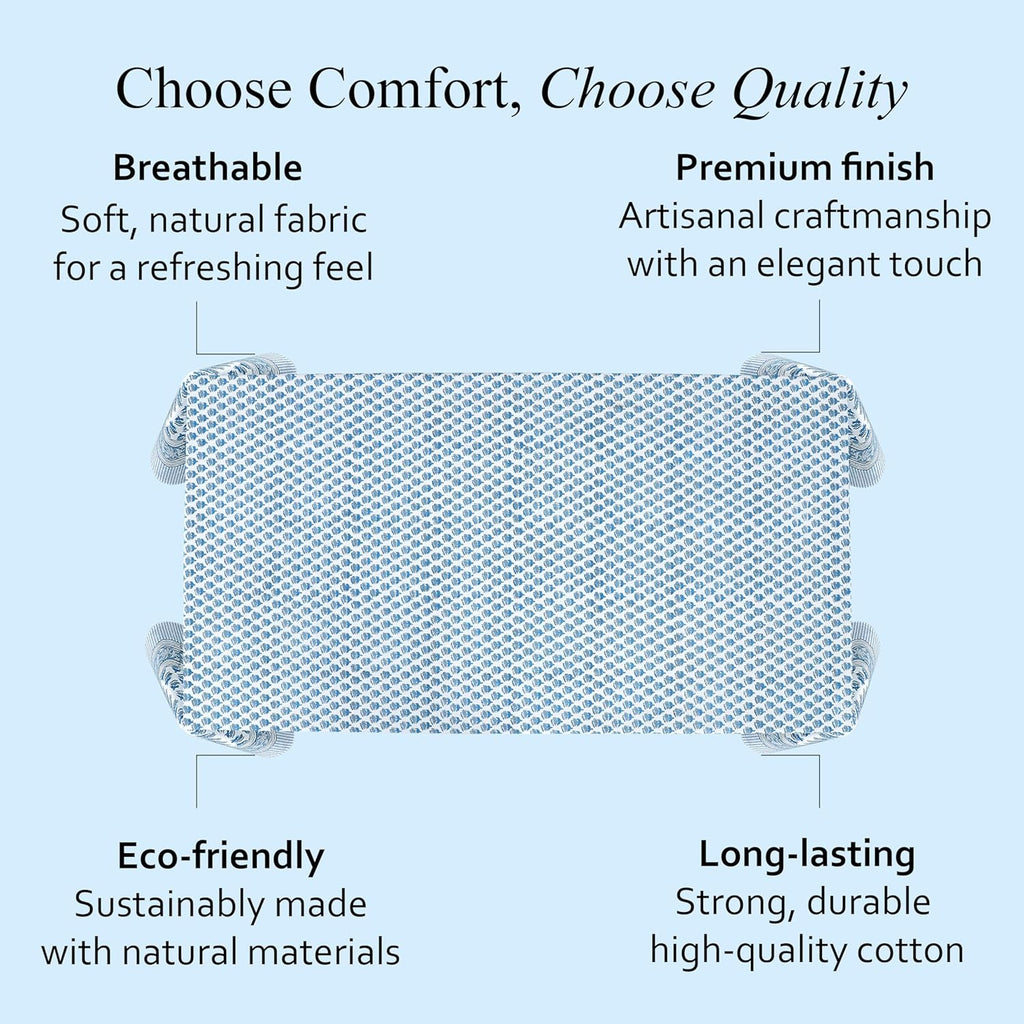 Tablecloth 100% Cotton 60x60 Inch Indian Block Print Square Table Cover, Table Cloth for Wedding