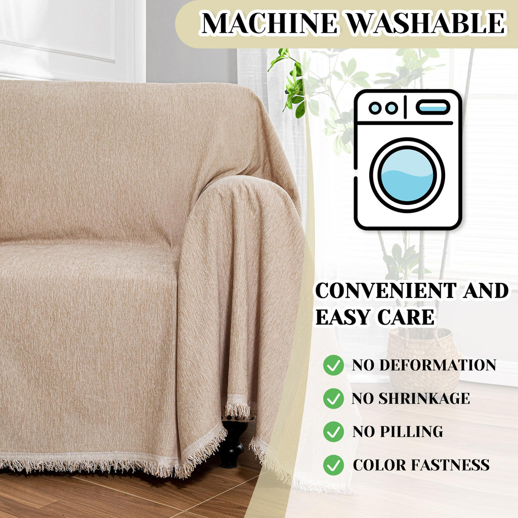 Sofa Covers Armchair Single Couch Cover for Dogs, Throw Couch Cover with Tassel Recliner Chair Recliner Cover Washable