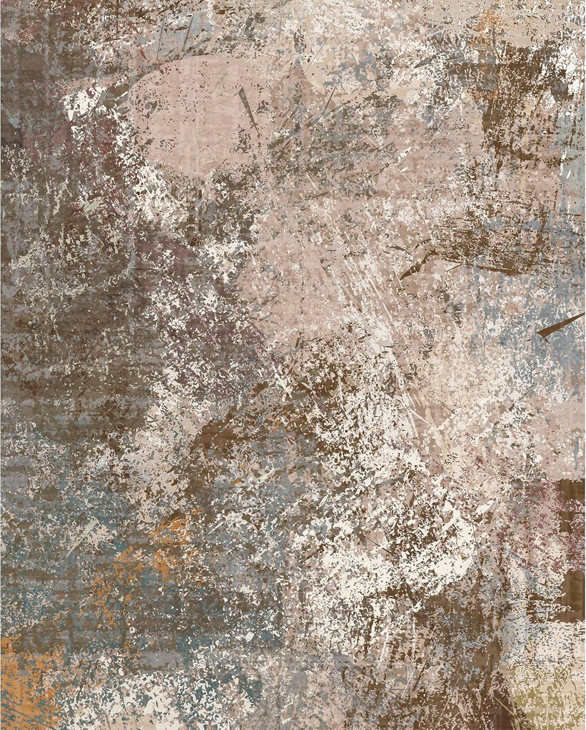 Modern Abstract Rug for Living Room, Washable Area Rug with Non-Slip Backing & Short Pile, Large Carpet with