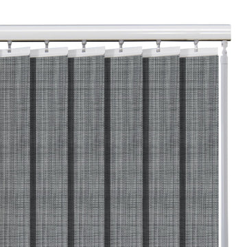 Cordless Vertical Blinds, Light Filtering Solar Fabric Blinds, Custom Made Vertical Shades for Large Window, Sliding