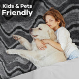 Noahas Large Fluffy 6x9 Area Rugs for Living Room Bedroom,Plush Grey Thick Shag Throw Rug,Big Soft Shaggy Bedside