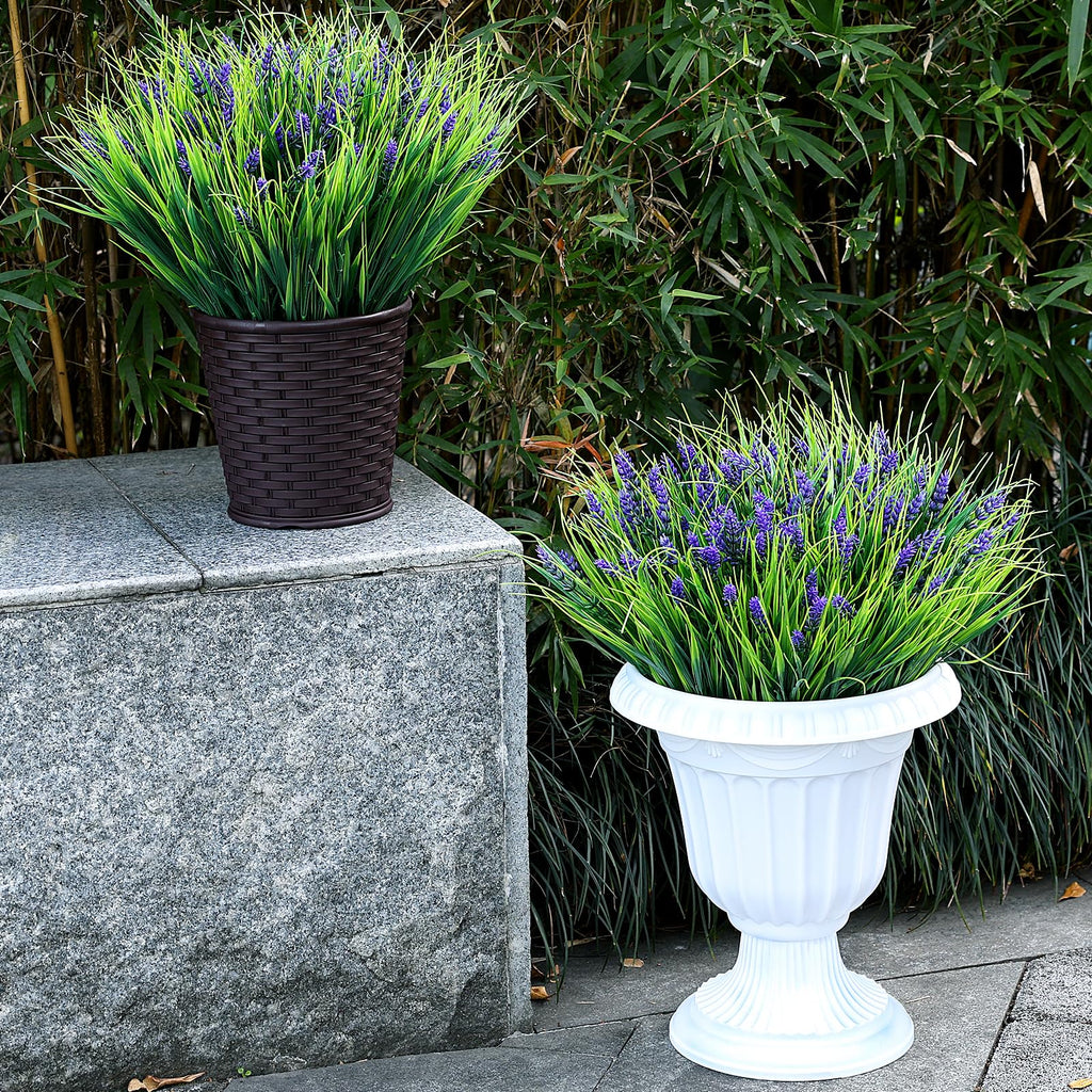 2 Sets Potted Artificial Plants for Outdoor, Pre-Made