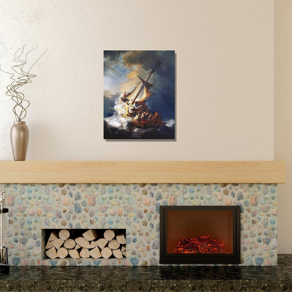 The Storm on the Sea of Galilee by Rembrandt van Rijn The World Classic Art Reproductions, Giclee Canvas Prints Wall