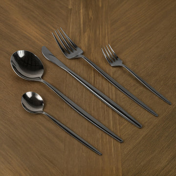 Silverware Set for 6, 30-Piece Lincoln Slim Handle Flatware Set, Stainless Steel Cutlery Set with Fork Knife Spoon