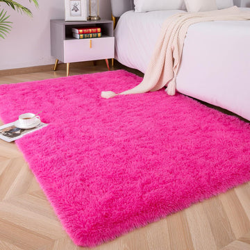 Soft Fluffy Area Rugs for Bedroom Kids Room Plush Shaggy Nursery Rug Furry Throw Carpets