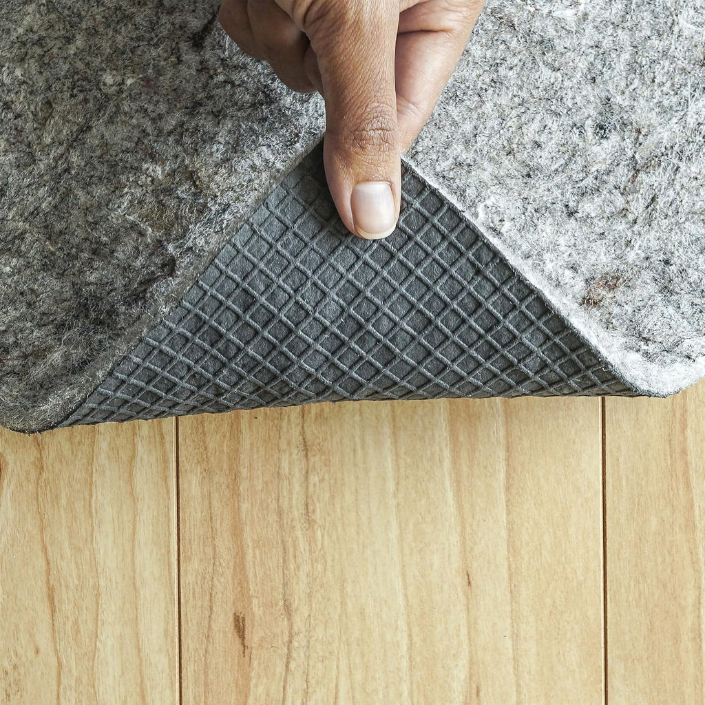 Lock - 9'x12' - 1/4" Thick - Felt + Rubber - Premium Non-Slip Rug Pad - Set of 108