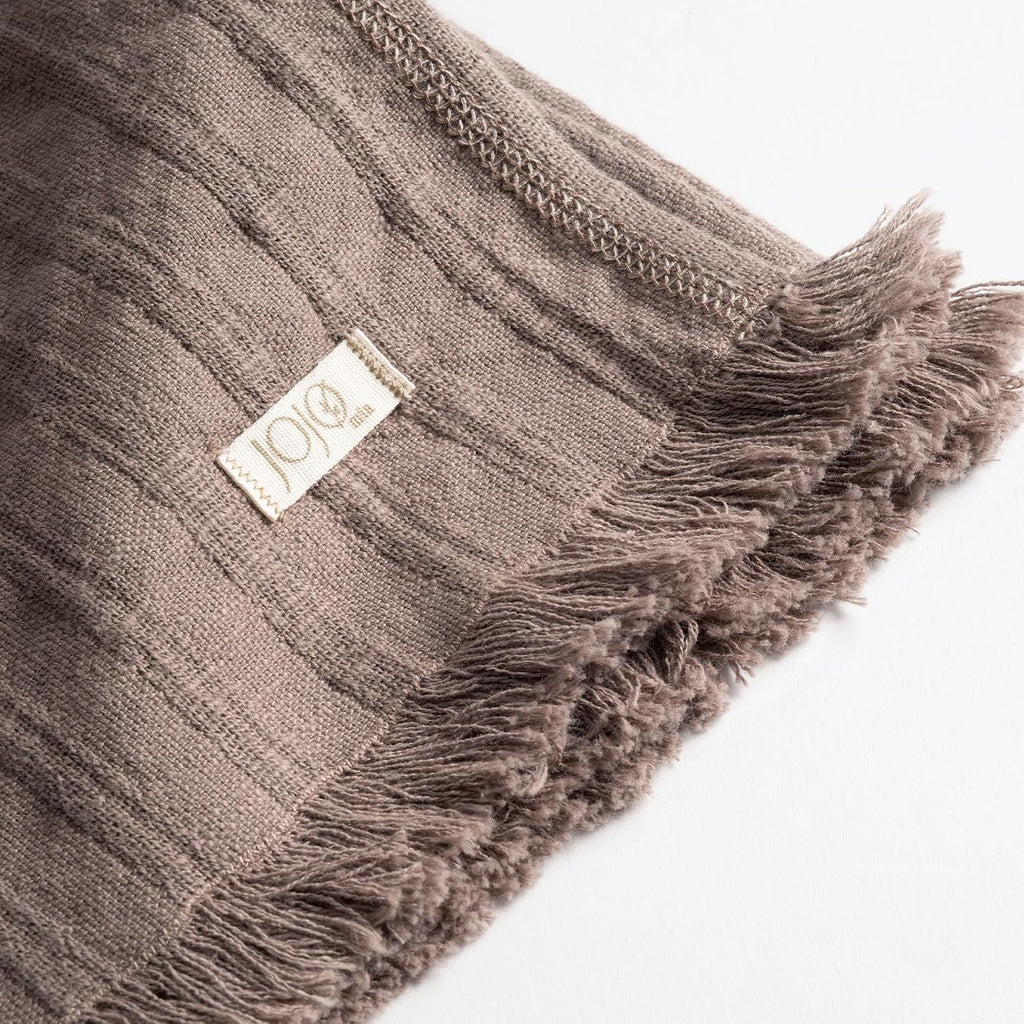 Frig Waffle Throw Blanket with Tassels - 50x66 Inch - 100% Turkish Cotton Tencel Breathable Blend Lightweight Blanket