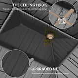 12x20ft Gazebo Hardtop Canopy Heavy Duty Double Roof Outdoor w/Nettings and Curtains