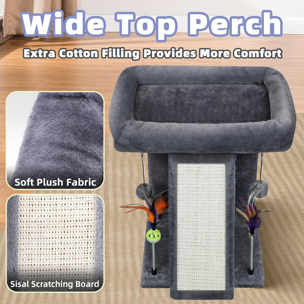 Cat Tree Tower with Cat Scratching Post for Indoor Cats