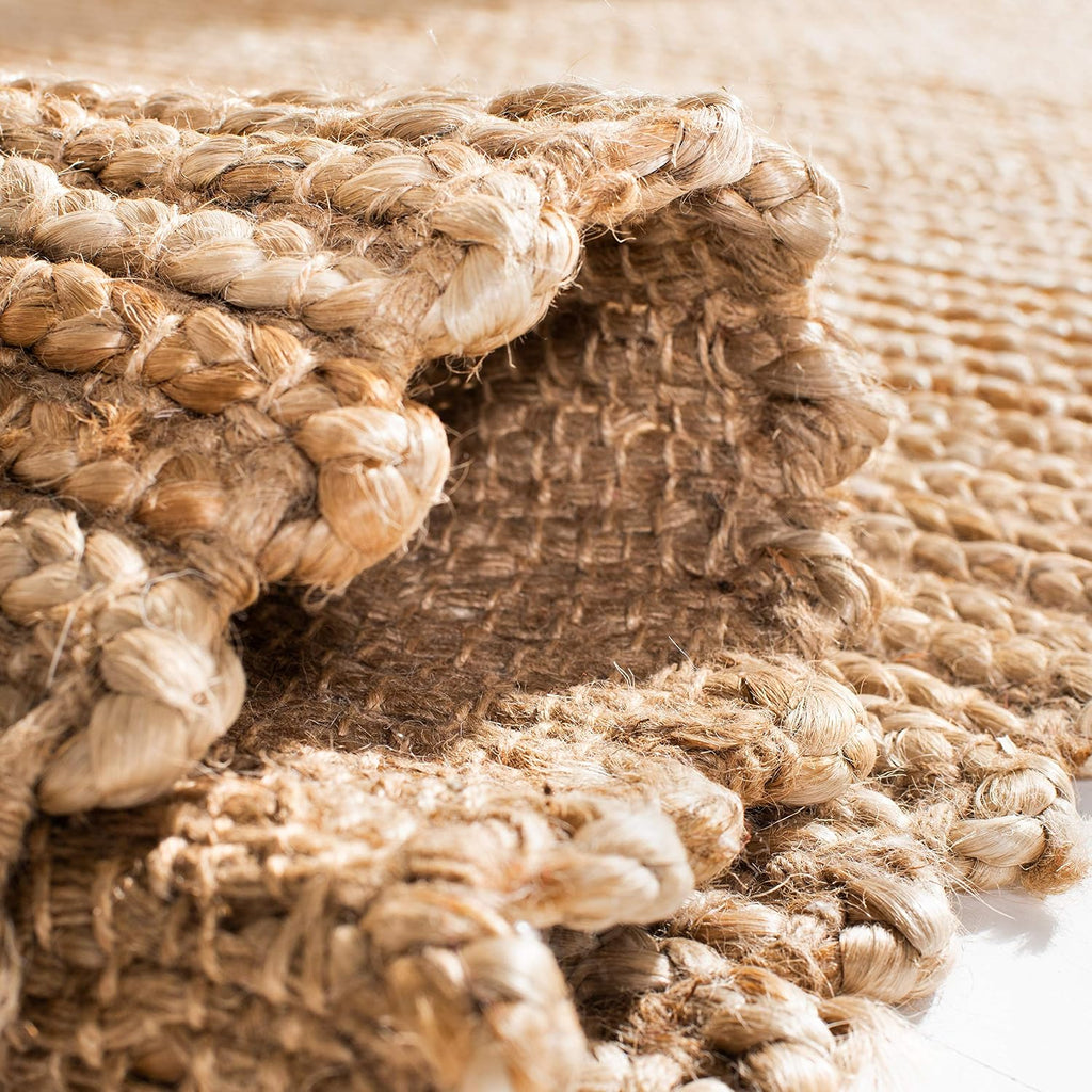 Cape Cod Collection Area Rug - 10' x 14', Natural, Handmade Braided Jute, Ideal for High Traffic Areas (CAP355A)