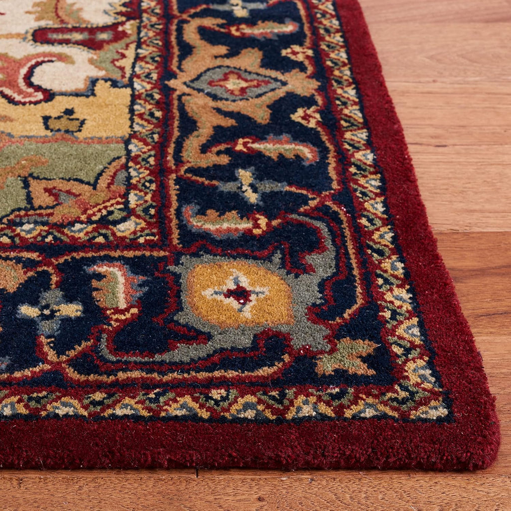 Area Rug 9x12 - Heritage - Large - Red, Handmade Wool, Traditional Oriental Medallion Design