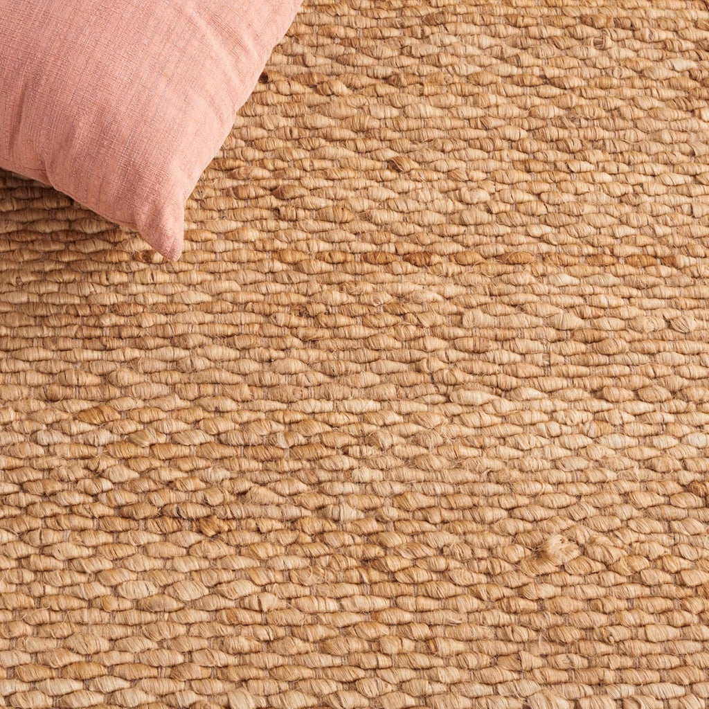 Natural Fiber Area Rug - 9' x 12', Natural, Handmade Jute