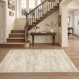 3x5 Washable Area Rug for Entryway, Soft Kitchen Rugs Non Slip for Dining Room, Vintage Abstract Liv
