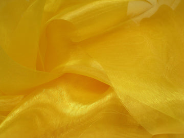 Yellow Mirror Organza Fabric 58"/60" x 10yd
