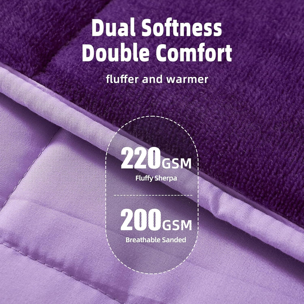 Soft Weighted Blanket, Dark Grey, 48 * 72 10LBS