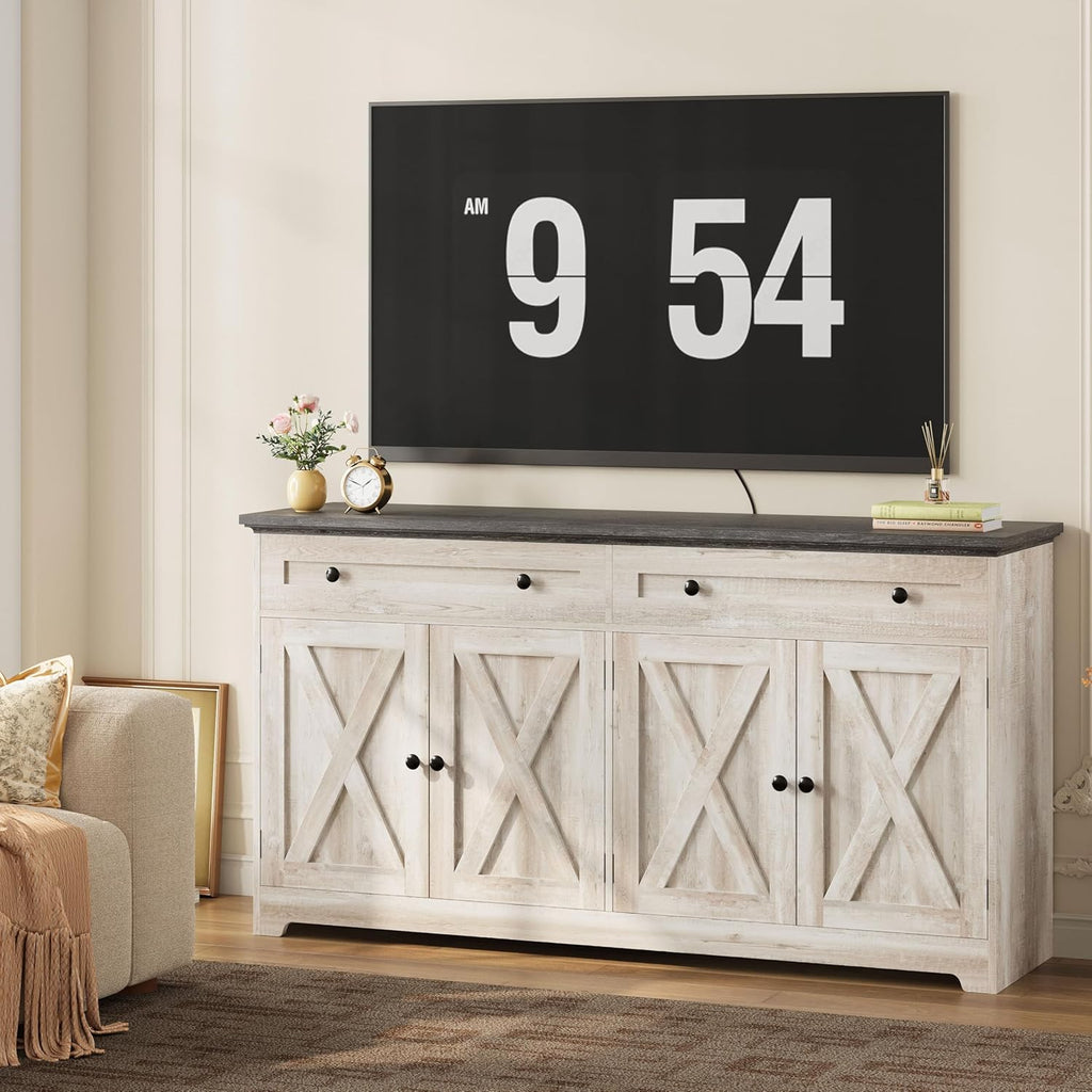 Buffet Cabinet with Storage, Sideboard Storage Cabinet with Drawers, Coffee Bar Cabinet, Kitchen Cabinet with Doors
