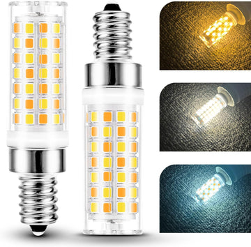 E12 LED Candelabra Bulb 60W Equivalent 3CCT Adjustable (2700K-4000K-6000K), AC120V 6W 600LM, 3 Colors Temperature