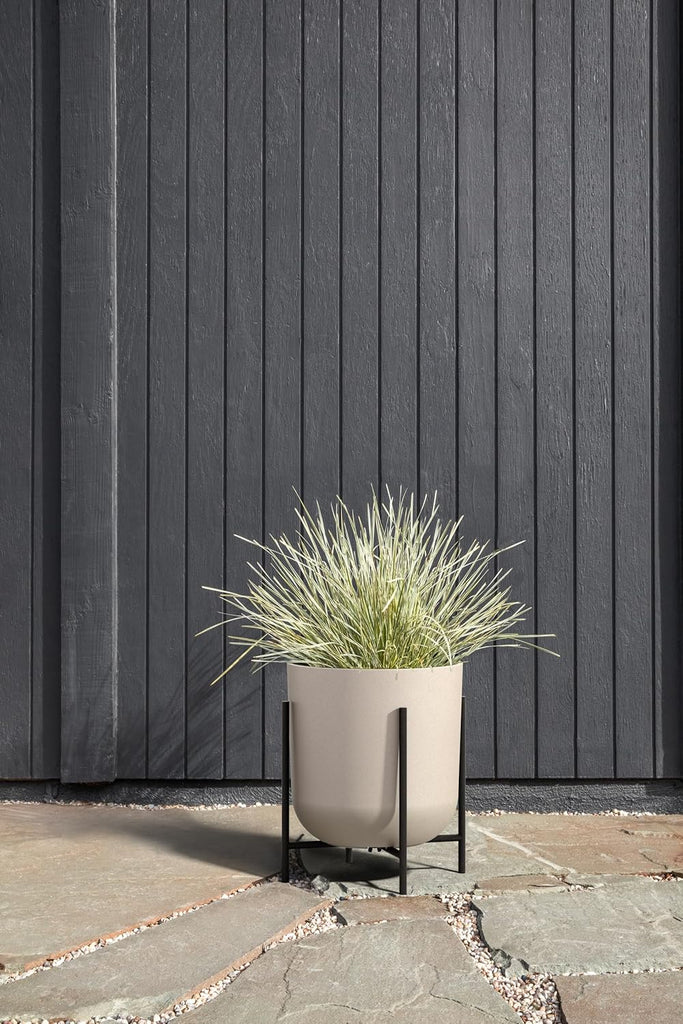 Mason Series Raised Lima Planter - Round Planter with Stand | Made From a Durable Plastic-Stone Composite & Comes