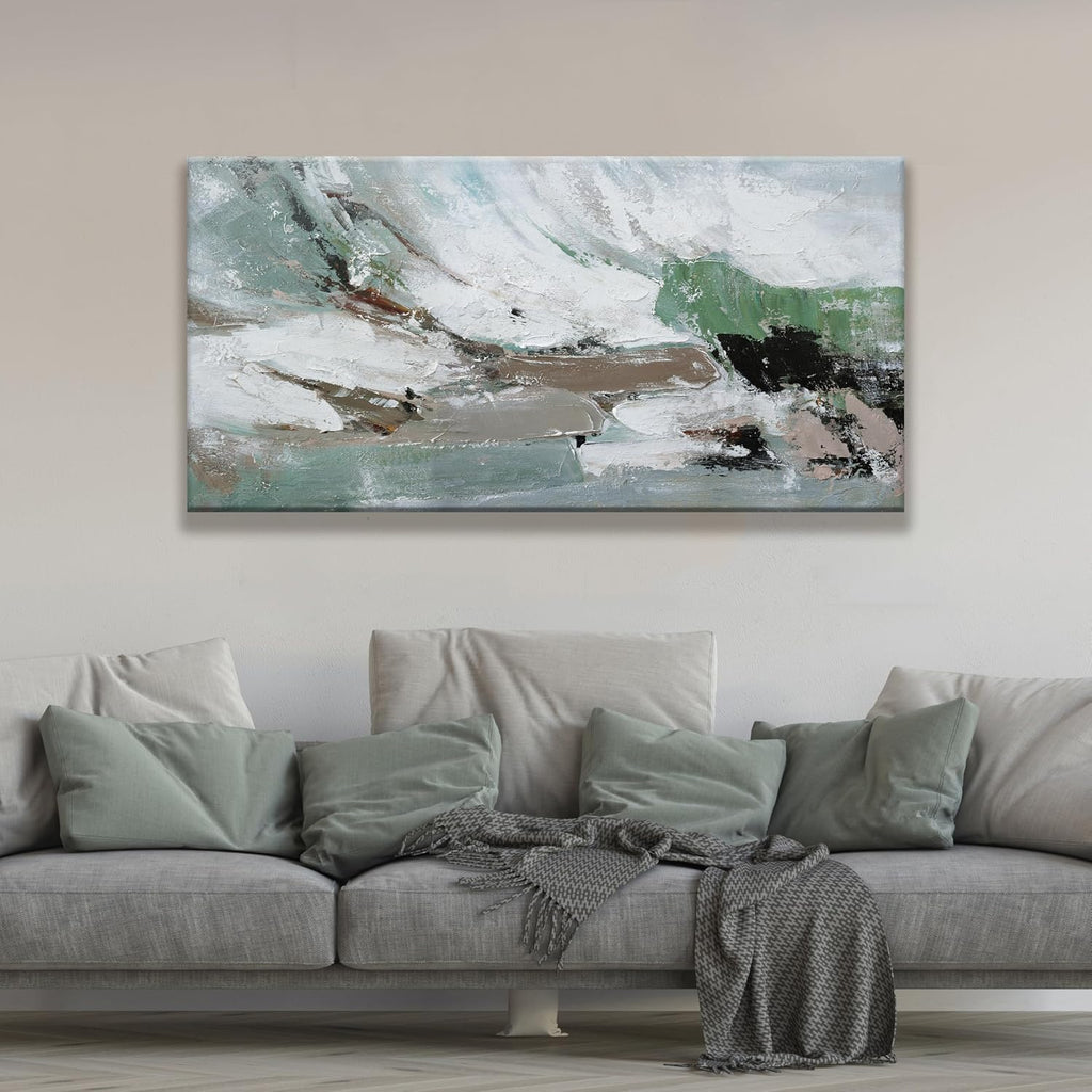 Canvas Wall Art Decor Large Canvas Wall Art Abstract Art Modern Green Wall Art Decor Colorful Abstract Wall Art