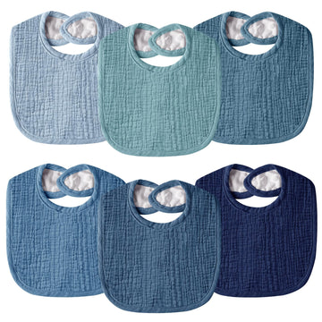 Muslin Cotton Baby Bibs for Unisex Boys Girls, Drooling & Teething & Eating