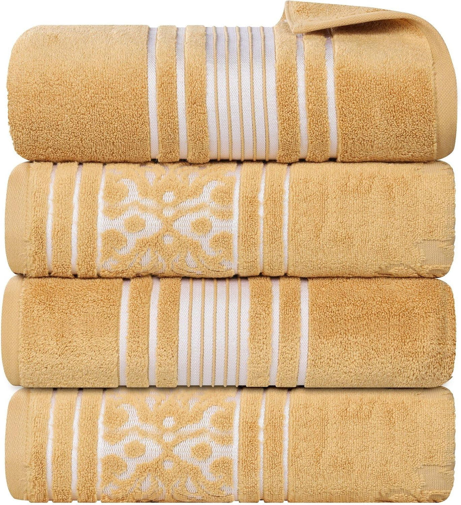 Cotton Bath Towel Set, Large Plush Absorbent Body Towels, Luxury Soft Quick Drying, Shower, Spa, Hotel, Pool, Guest