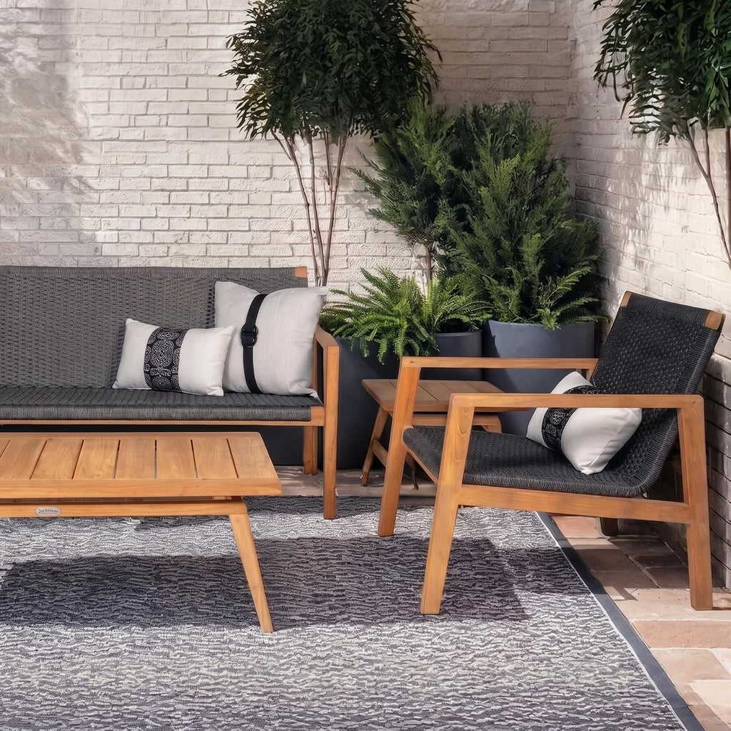 Admiral Club Chair, Comfy Outdoor Chairs with Armrests, Residential and Commercial Teak Chair, Wooden Outdoor