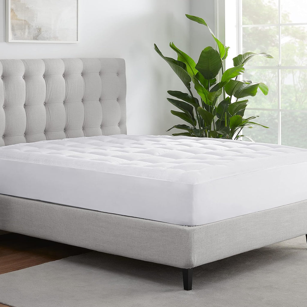 ComfortSure Quilted Cotton Pillowtop Mattress Pad, King