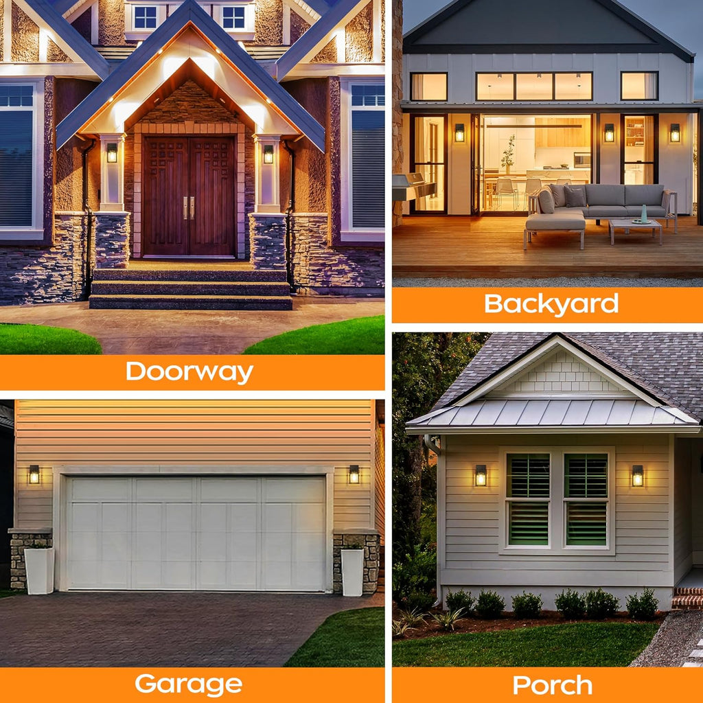 Outdoor Light Fixture Wall Mount, LED Exterior lighting fixtures for Outside, Front Porch Lights