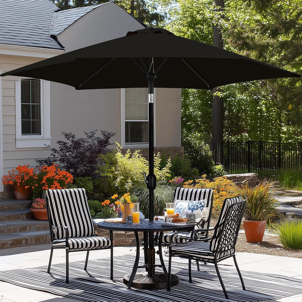 Patio Umbrella, 9FT Outdoor Table Market Umbrella with Push Button Tilt and Crank