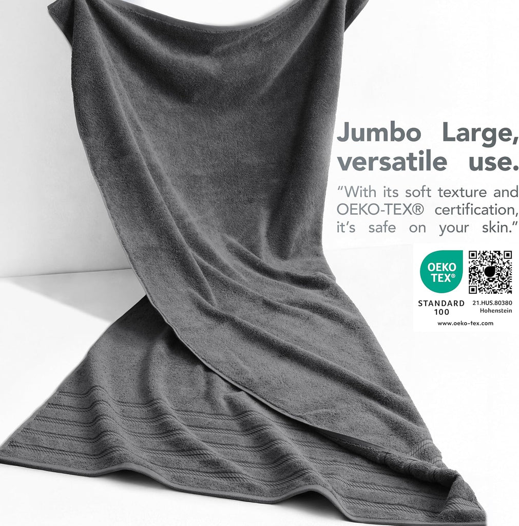 Soft Linen 100% Cotton Luxury Turkish Towels, 35x70 XL Bath Sheet | Soft Absorbent Quick Dry OEKO Tex Standard 100