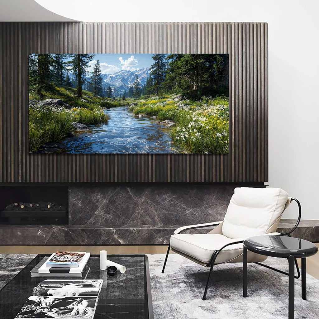 Large Canvas Wall Art Decor Nature Landscape Wall Art Prints Artwork For Walls Green Botanical Wall Art Decorations