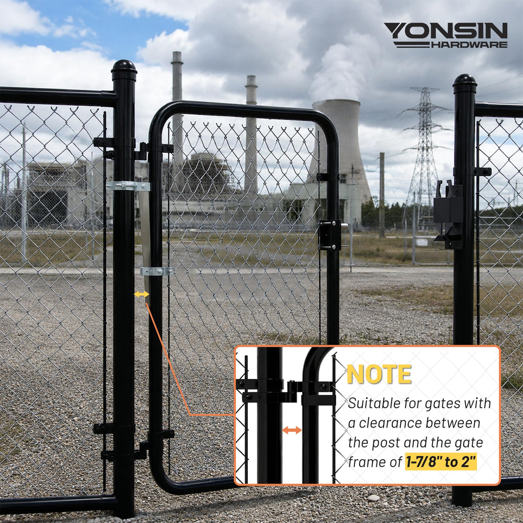 Self‐Closing Gate Closer Heavy‐Duty Spring Hinge for Chain‐Link Round Tube