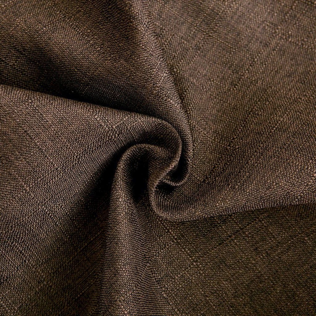 Linen Decorative Throw Pillow Covers Cushion Cover Pillow Case, Soft Square Dark Brown Throw Pillows 18x18 Inch,Set of 2
