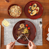 Ceramic 12 Pieces Dinnerware Set - Dinner Plates Salad Plates Cereal Bowls Set Service for 4