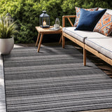 Stripe Outdoor Rug 5x7 Washable Outside Carpet for Indoor Patio Porch Waterproof Easy Cleaning Non S