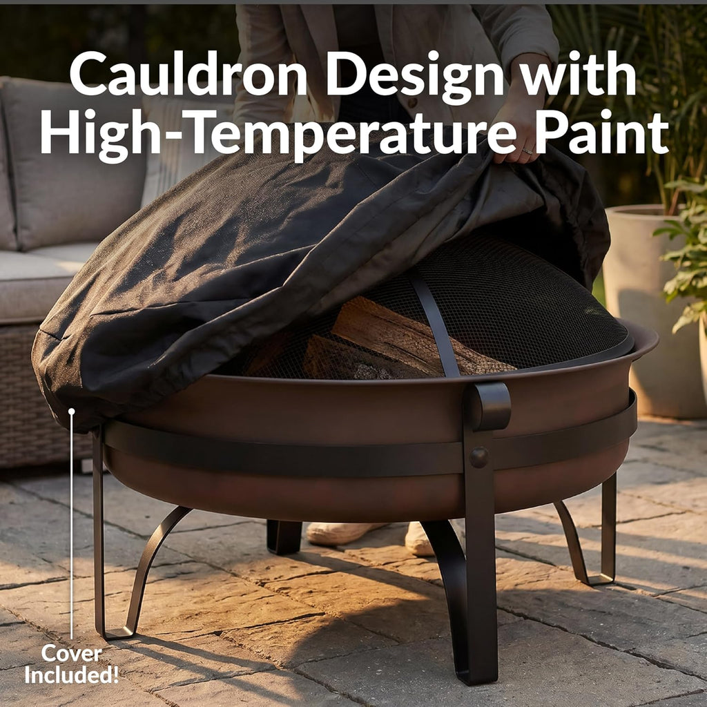 Cauldron Wood-Burning Outdoor Fire Pit