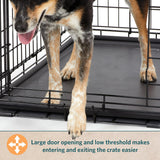 Intermediate LifeStages Single Door 36-Inch Folding Dog Crate, Enhanced Security, Includes Leak-Proof Pan