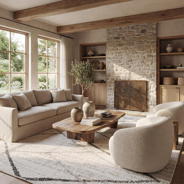 5x8 Thigpen Grey/Off-White, 5' x 8', Soft and Cozy, High Traffic, Stain Resistant, Easy Clean, Non-Shed, Durable Area Rug