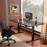 Height Adjustable Electric Standing Desk, 48 x 24 Inches Sit Stand up Desk, Memory Computer Home Office Desk, Black