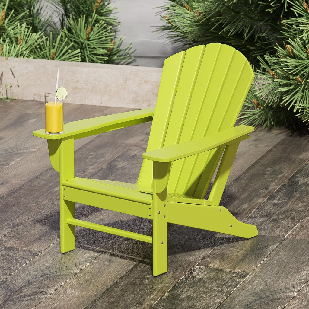Dylan Outdoor Adirondack Chair, Lime