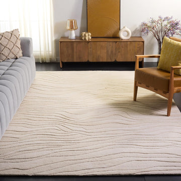 Area Rug 10x14 - Rodeo Drive - Large - Ivory, Handmade Wool