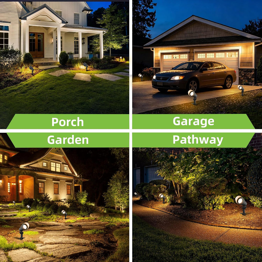 Low Voltage LED Landscape Spotlights, Aluminum Spot Lights Outdoor | Waterproof Outdoor Spot Lights, 12-15V 7.5W