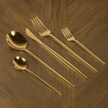 Silverware Set for 6, 30-Piece Lincoln Slim Handle Flatware Set, Stainless Steel Cutlery Set with Fork Knife Spoon