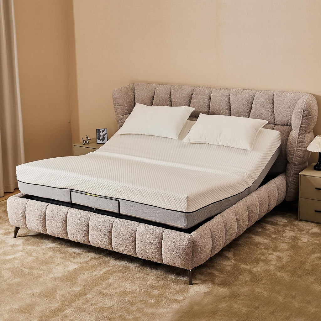 Adjustable Bed Frame, Head and Foot Lift, Ergonomic Electric Bed Base, Head and Foot Incline, Zero Gravity Bed