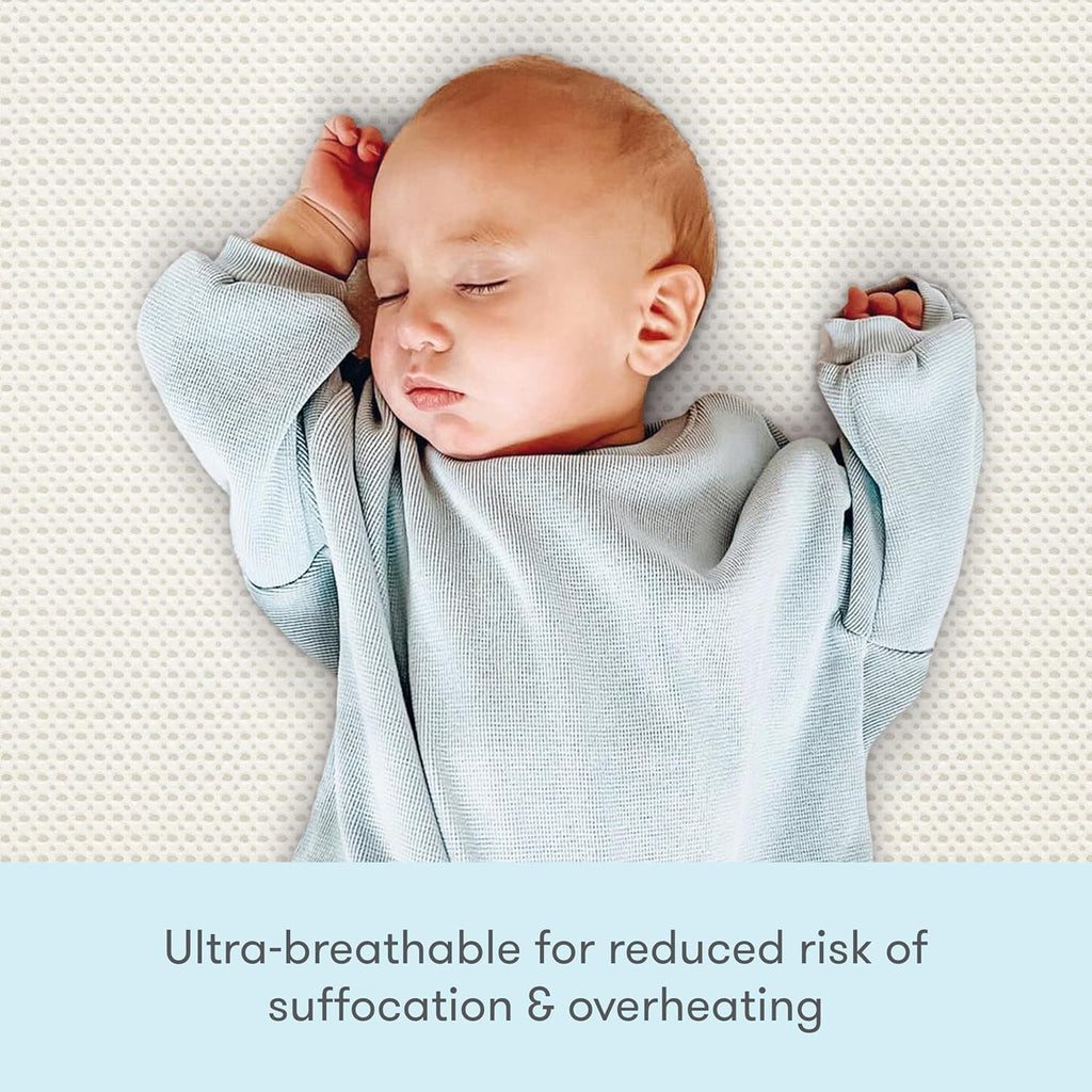 Essential Crib Mattress, Breathable & Washable - White